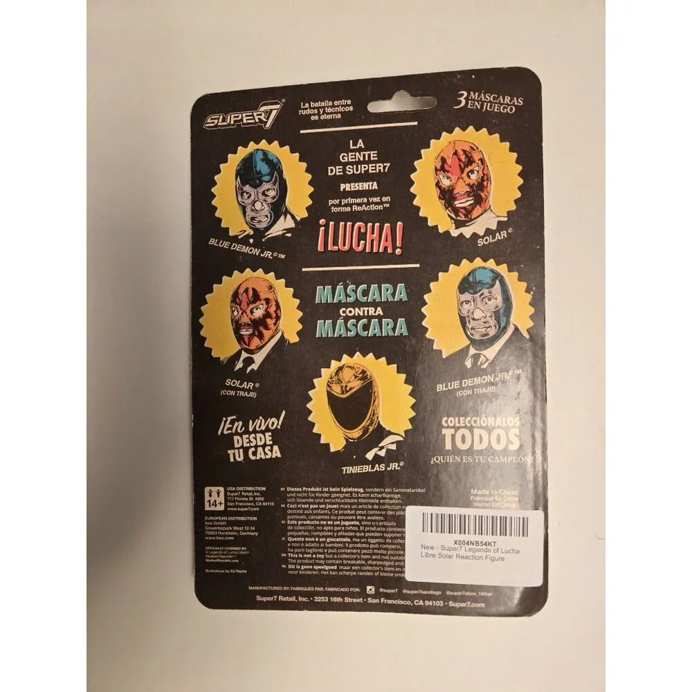 ReAction Figures: Solar Super7 Legends Of Lucha Libre‎ 3.75